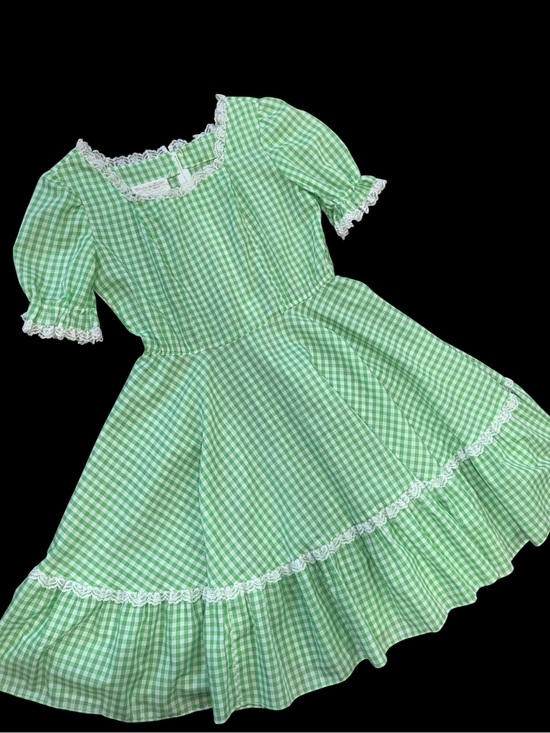 Vintage Dresses & Skirts - Vintage Gingham Western Baby Doll Dress